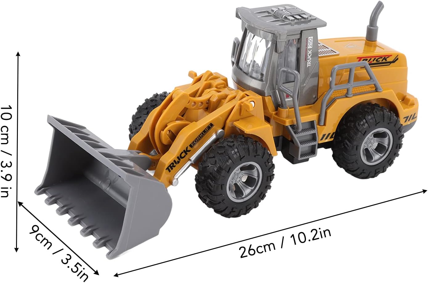 RC Construction Truck Kids Toy Engineering Excavator Track, Remote Control with Light Christmas Birthday Gift