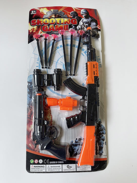 Black & Orange Toy Blaster Set with Binoculars