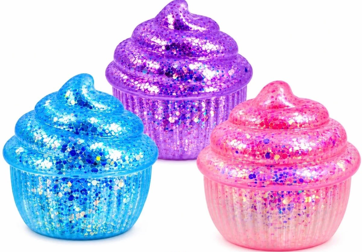 KTL Squishy Glitter Cupcakes Maltose - 12 PSs in a box