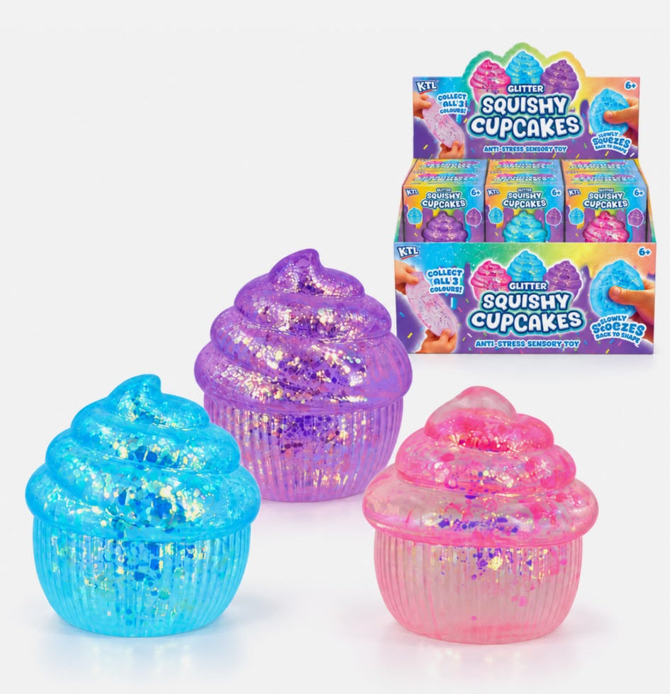 KTL Squishy Glitter Cupcakes Maltose - 12 PSs in a box