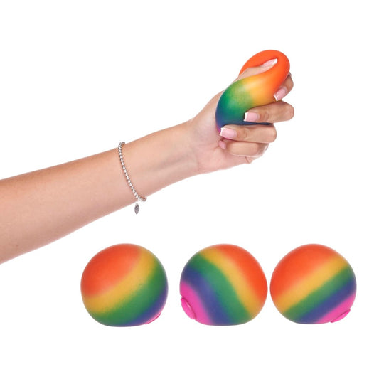 RAINBOW KNEAD DOH BALL 6CM -12 Pieces in a Box
