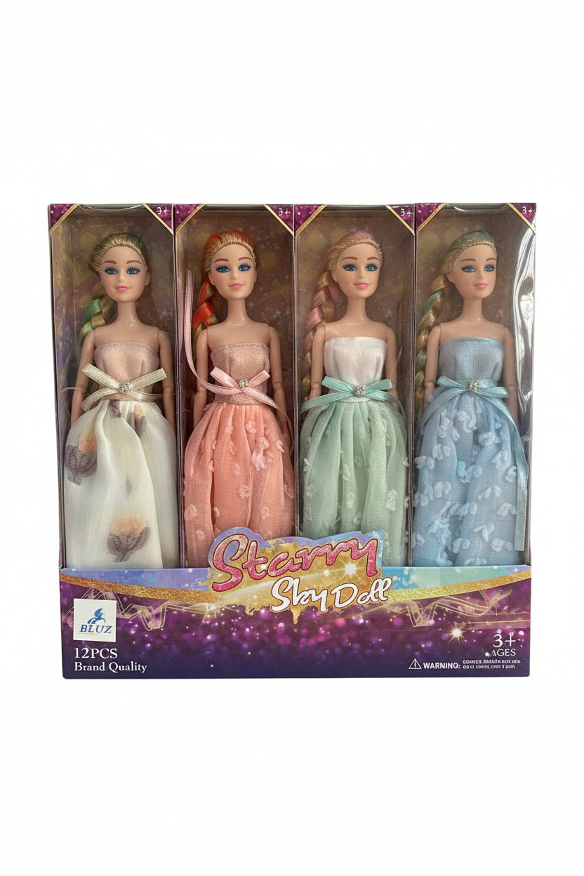 Gleamy Sky Fashion Doll – Ball Gown Princess (Ages 3+)