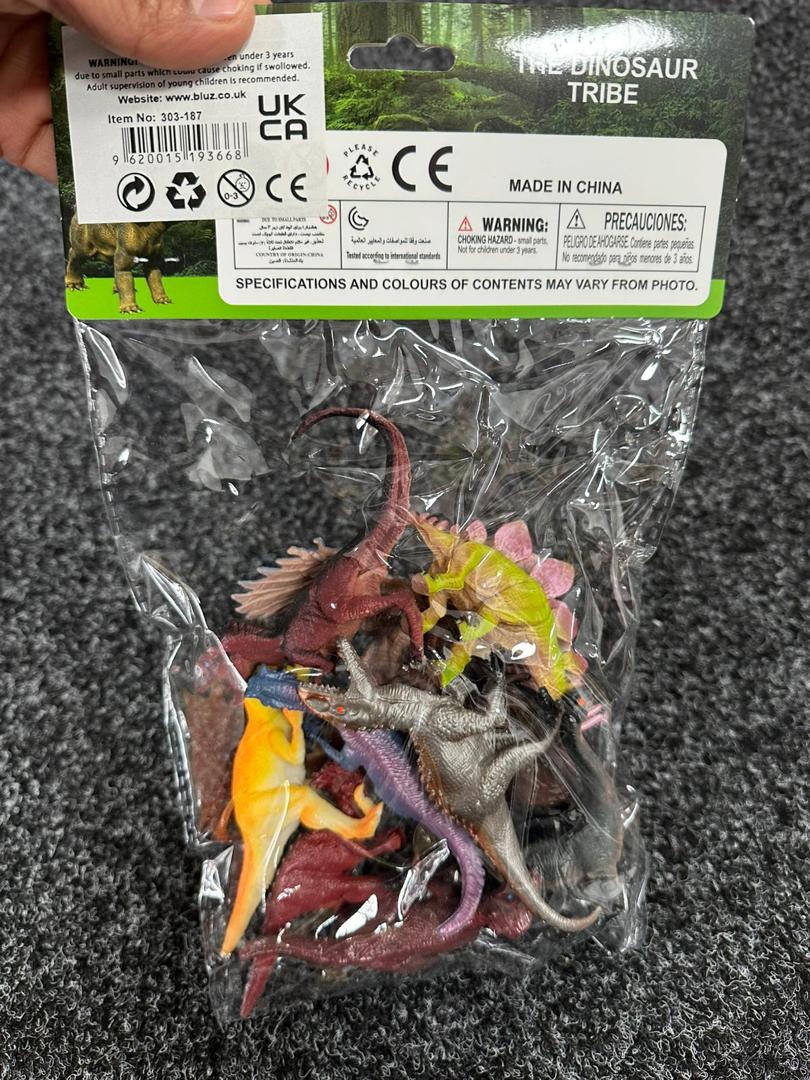 Dinosaur World – 10-Piece 5" Dinosaur Figures Set with Accessories