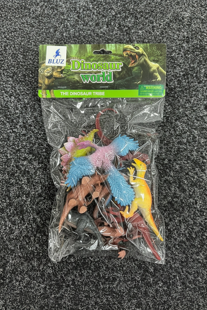 Dinosaur World – 10-Piece 5" Dinosaur Figures Set with Accessories