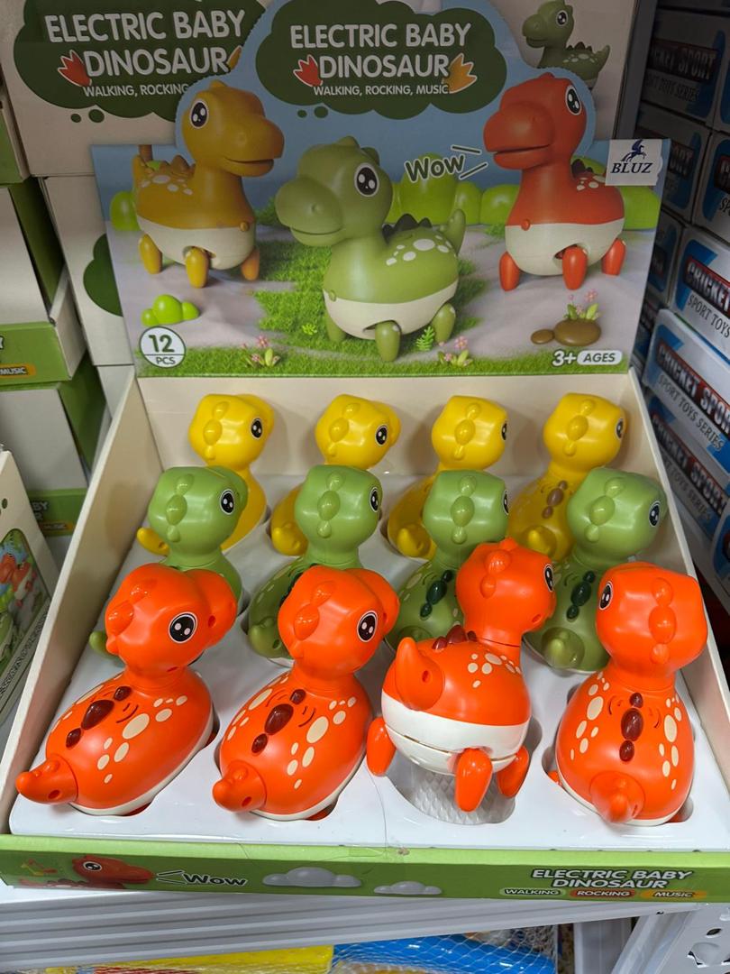 Bluz Electric Baby Dinosaur Toy – Walking, Rocking & Music (Age 3+)