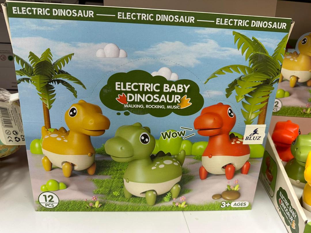 Bluz Electric Baby Dinosaur Toy – Walking, Rocking & Music (Age 3+)