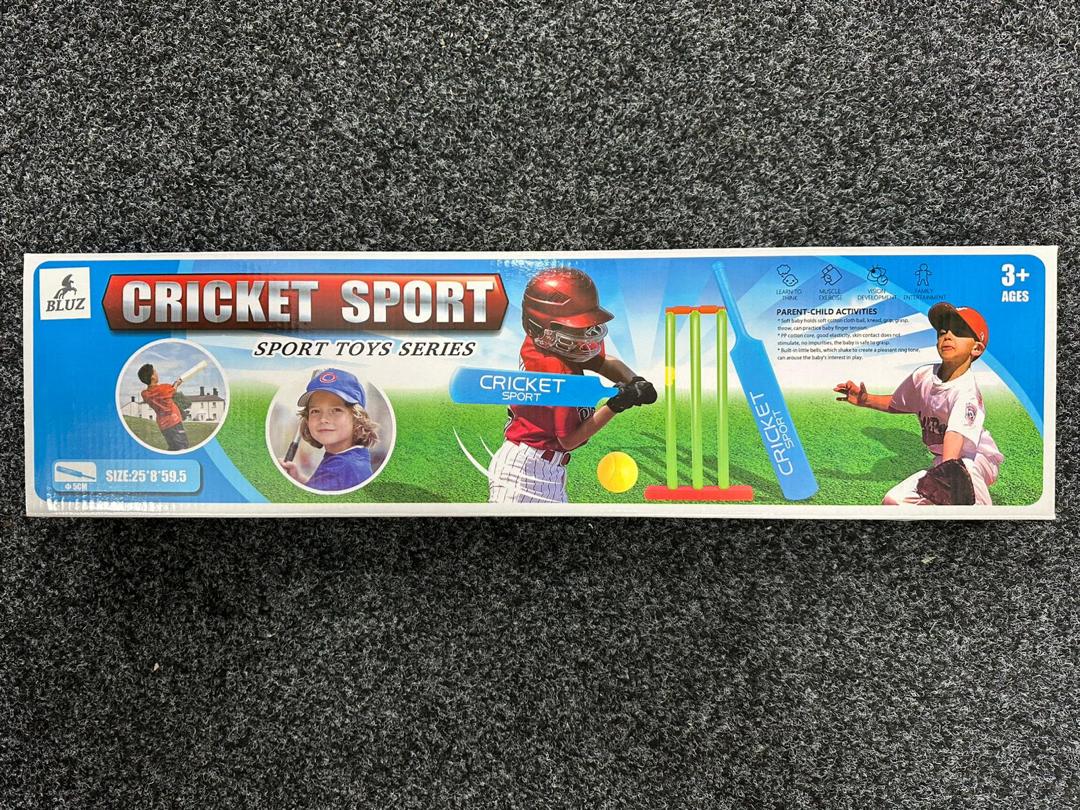 Bluz Cricket Sport Toy Set – Bat, Stumps & Ball