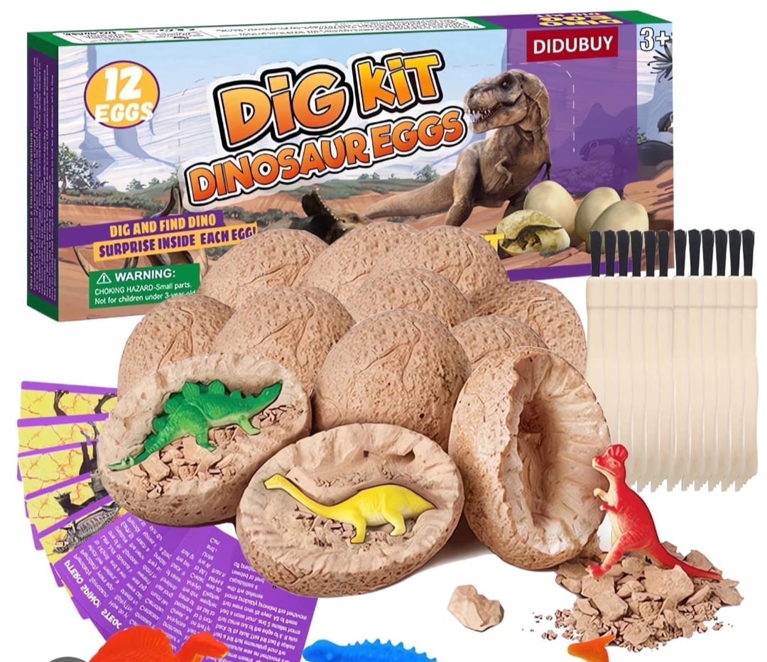 I Dig Dinosaur Eggs – 12 Egg Dig Kit (Pack of 12)