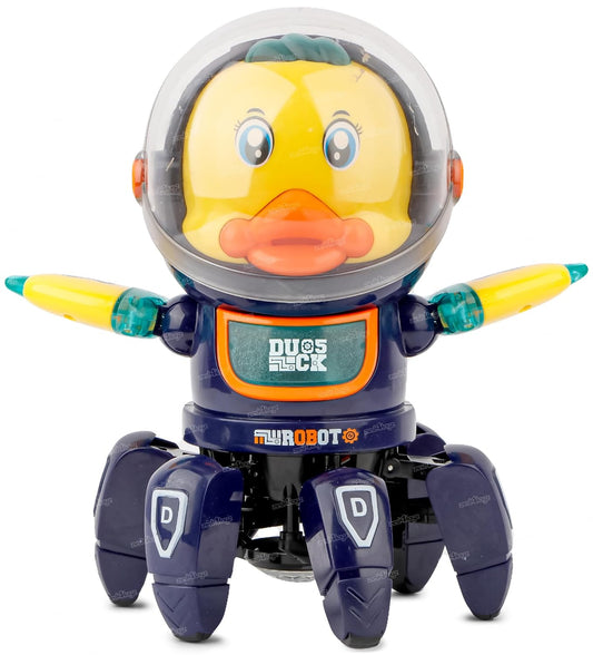 Walking Space Duck Robot Toy with Light Music