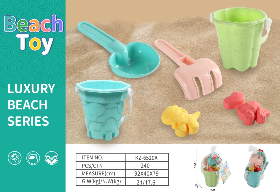 Luxury Beach Bucket & Tools Set Small Portable size