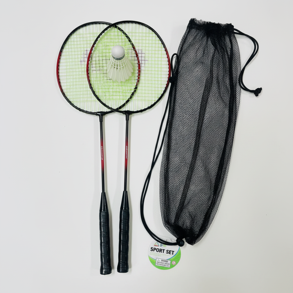Badminton Set - White Background