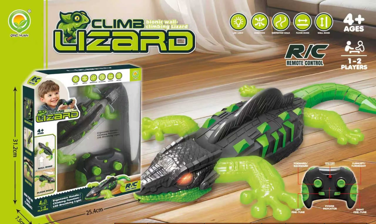 RC Bionic Wall Climbing Lizard Toy