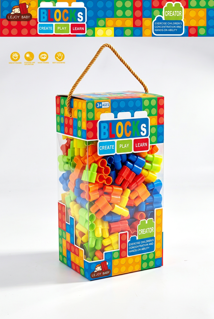 Block set carry-box packaging