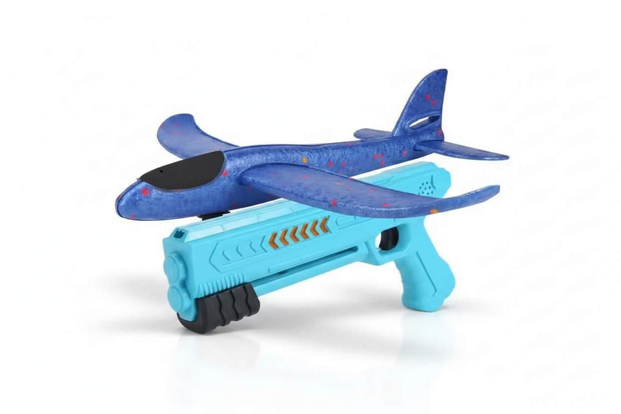 Blue Launcher with Blue Airplane