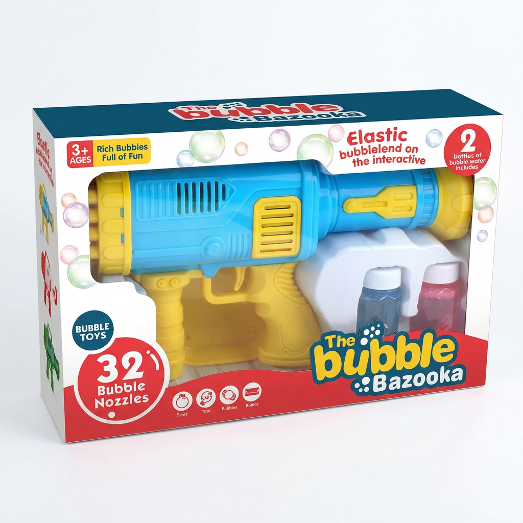 Bubble blaster retail packaging