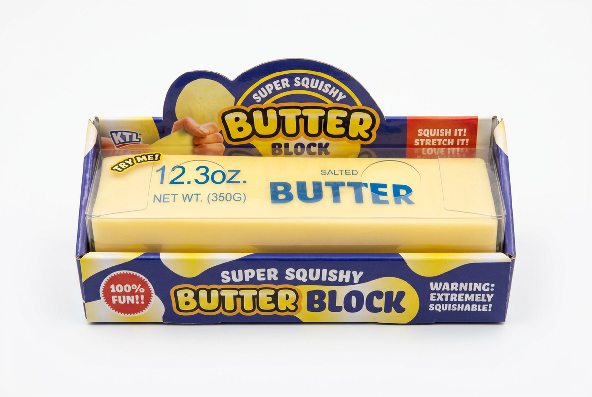 Butter block retail packaging