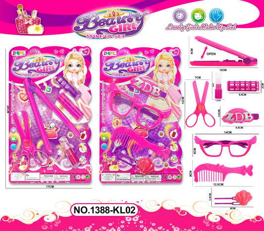 Beauty Girl Make Up & Hair Accessories Play Set