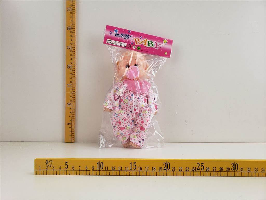 Baby Doll in Floral Pyjama Suit Plastic Bag