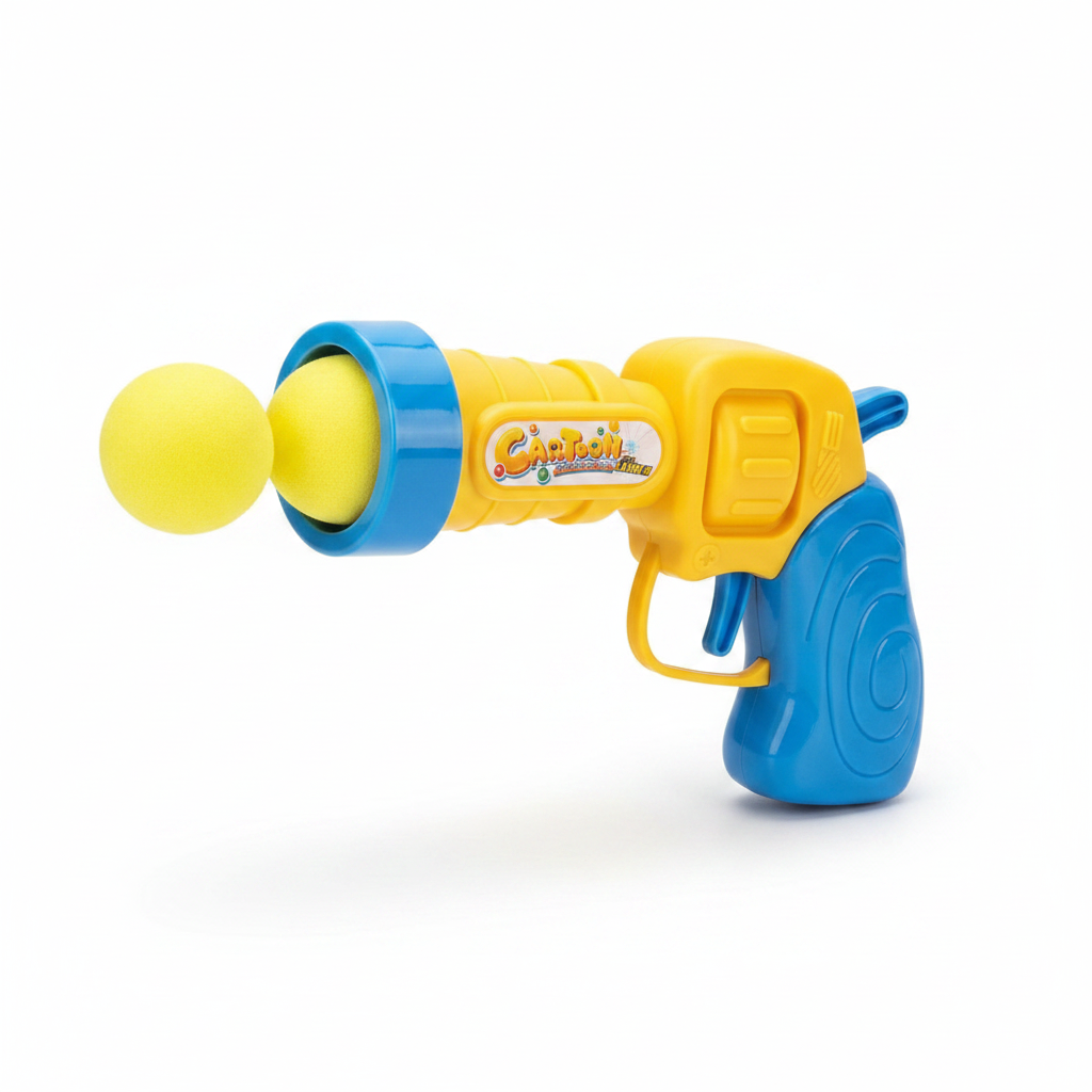 Cartoon Catapult Toy Gun - Angled View