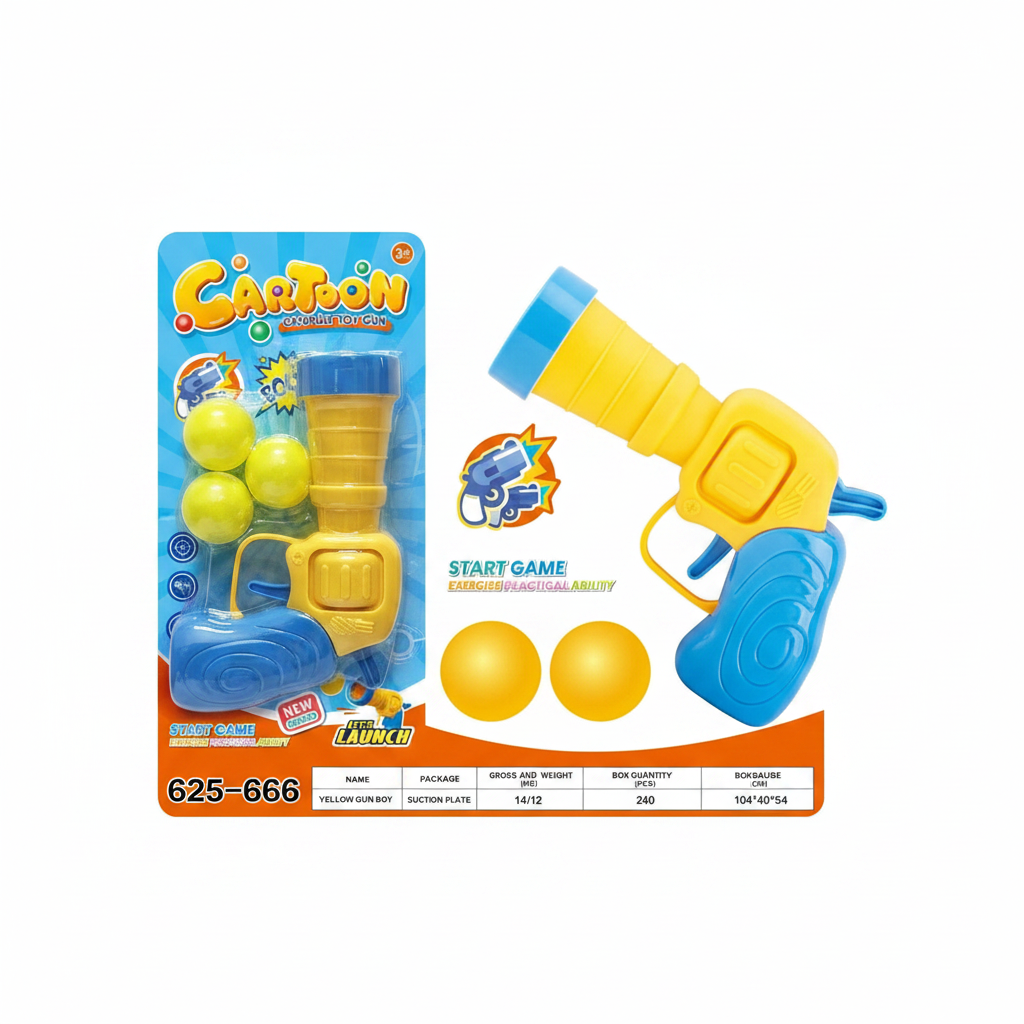 Cartoon Catapult Toy Gun - Flat Lay