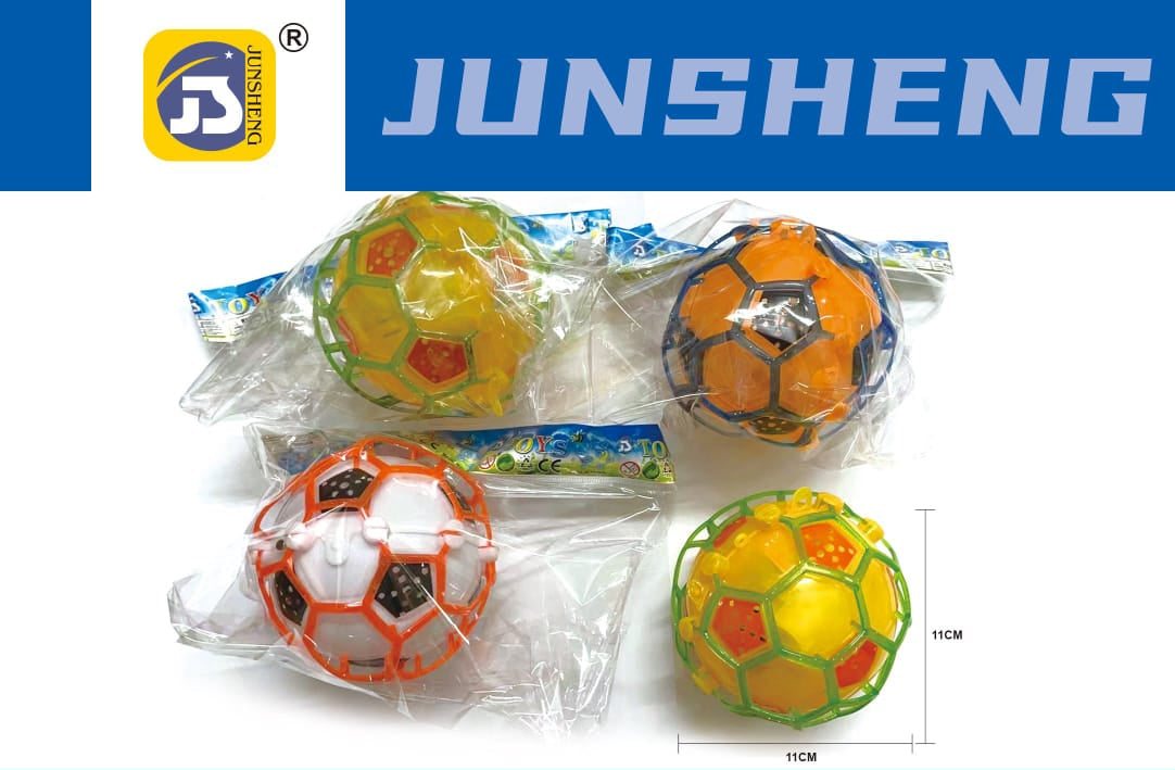 LED Light-Up Bouncing Musical Football — Assorted Colours