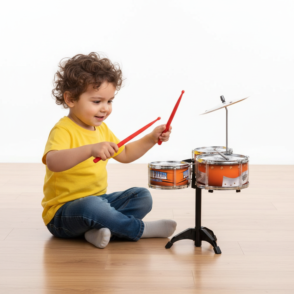 Child playing action shot