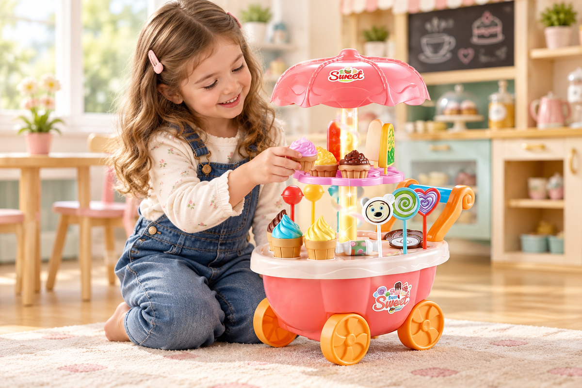 Children’s pretend café lifestyle shot