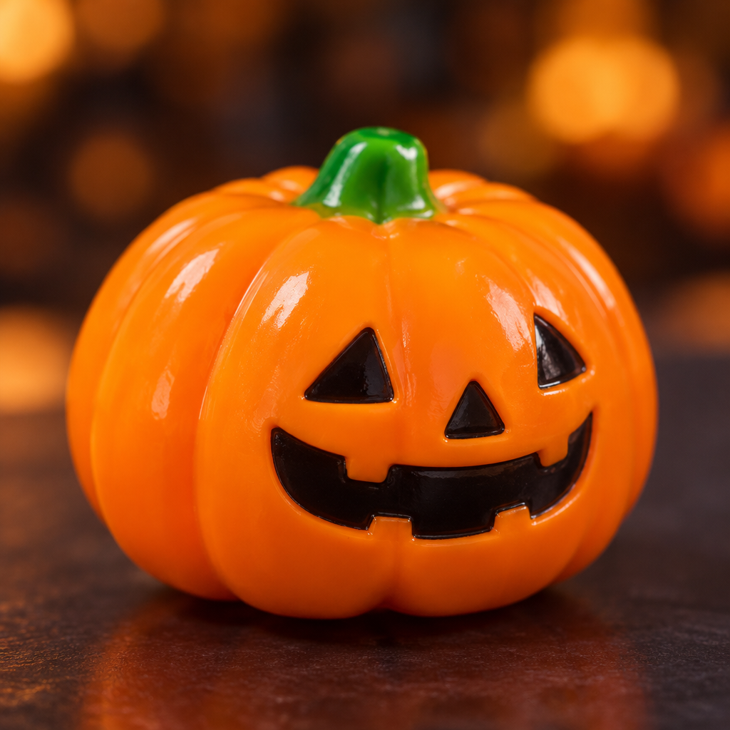 Close-up of single pumpkin toy