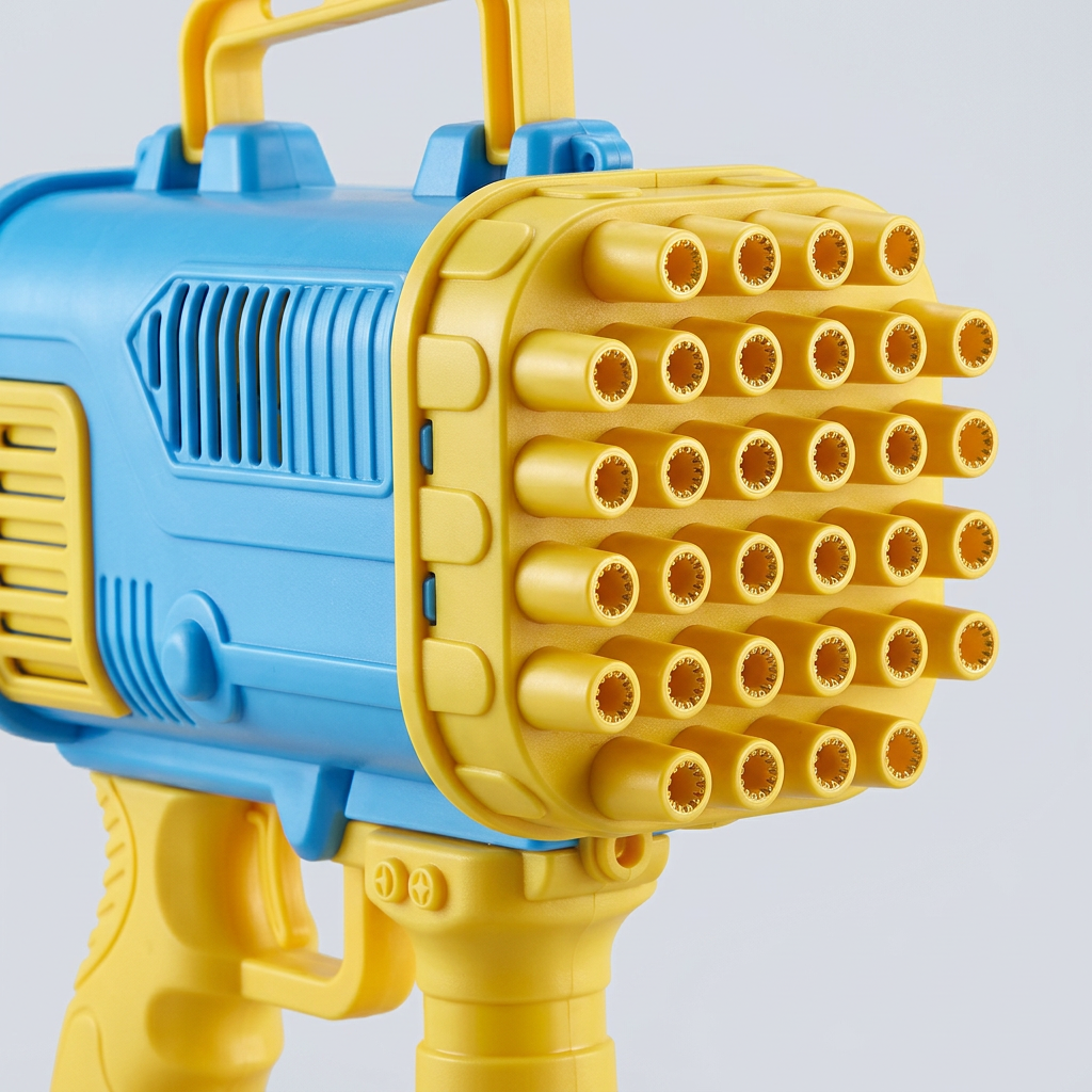 Close-up of the bubble blaster nozzle array