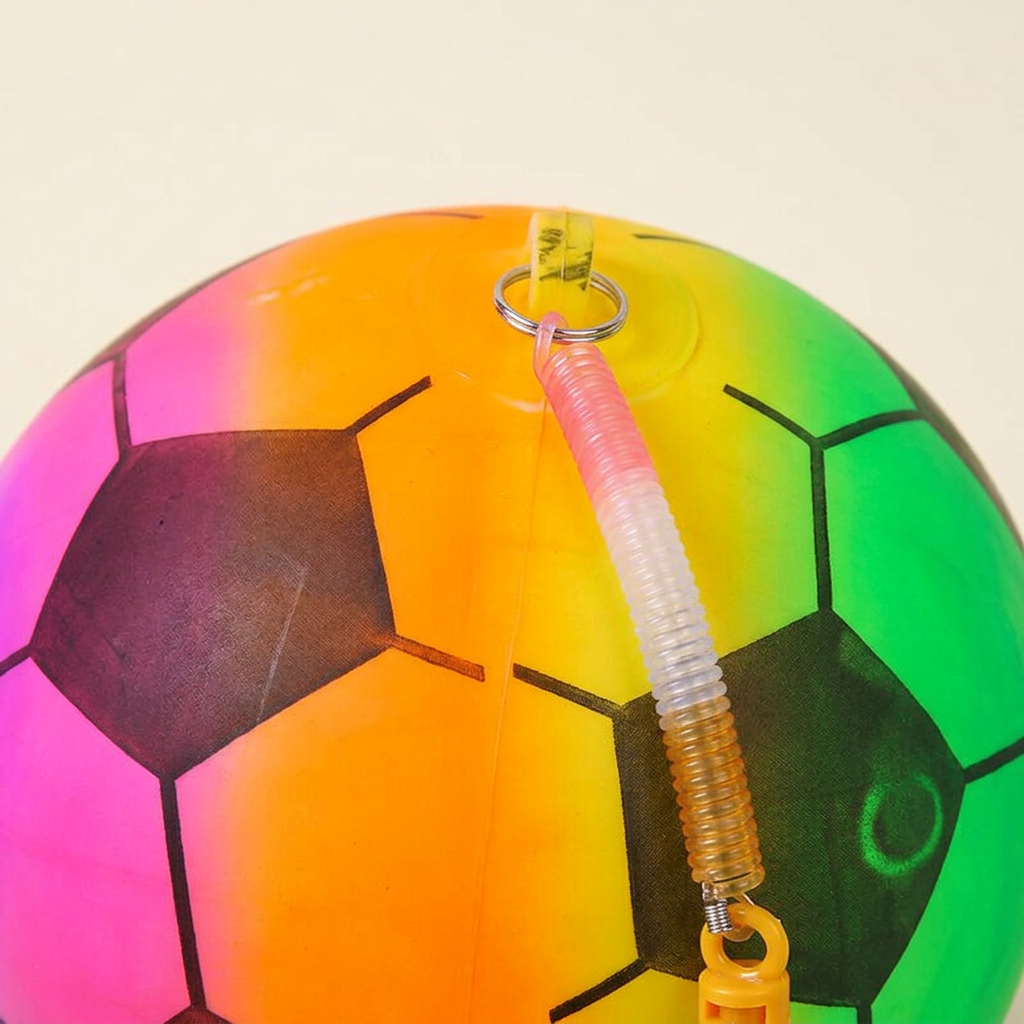 Close-up of the coiled cord and yellow attachment