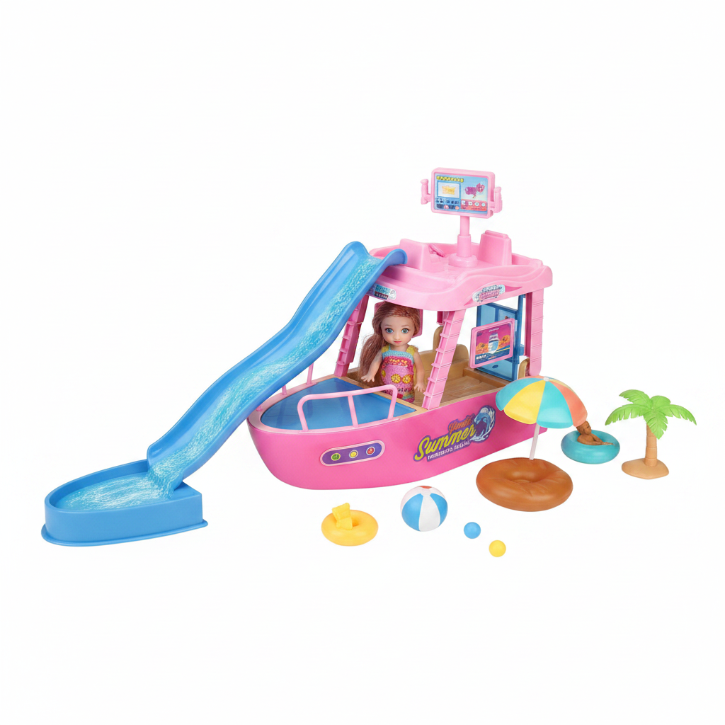 Cruise Ship Playset - White Background