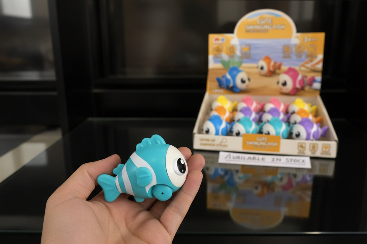Cute Swinging Fish held in hand