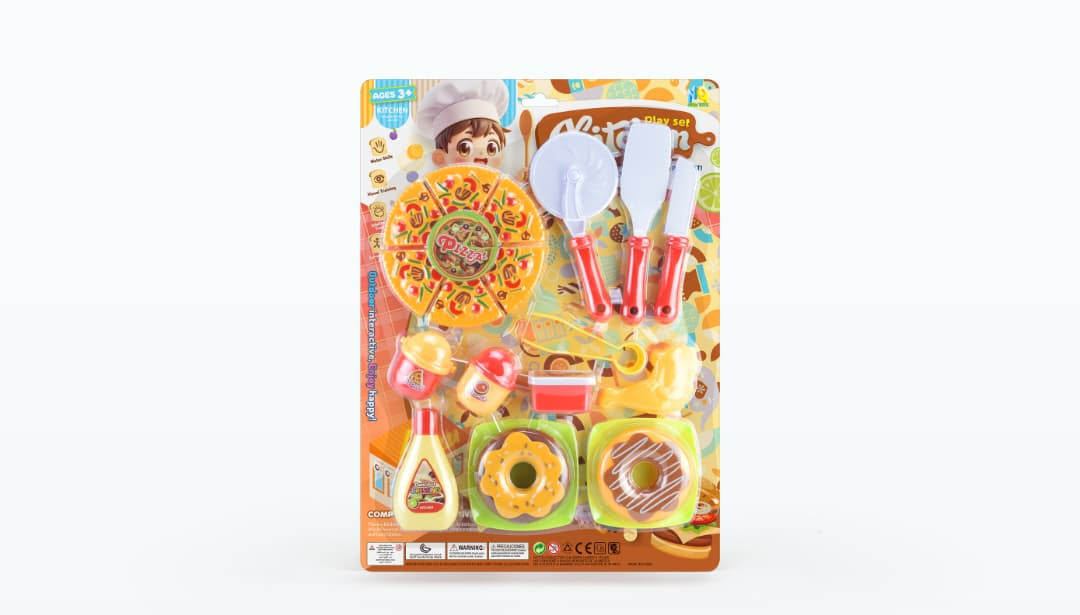 Kitchen Play Set – Pizza, Donut & Sweet Food Toy