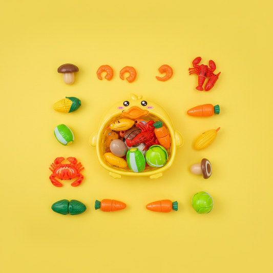 Duck Kitchen Toys – Knolling Yellow BG