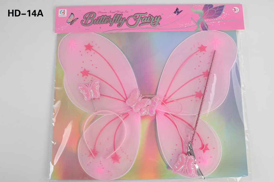 Butterfly Fairy Princess Wings & Wand Set
