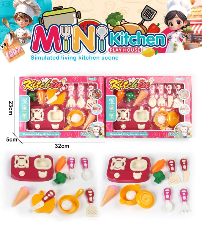 Mini Kitchen Play House — Simulated Cooking Playset