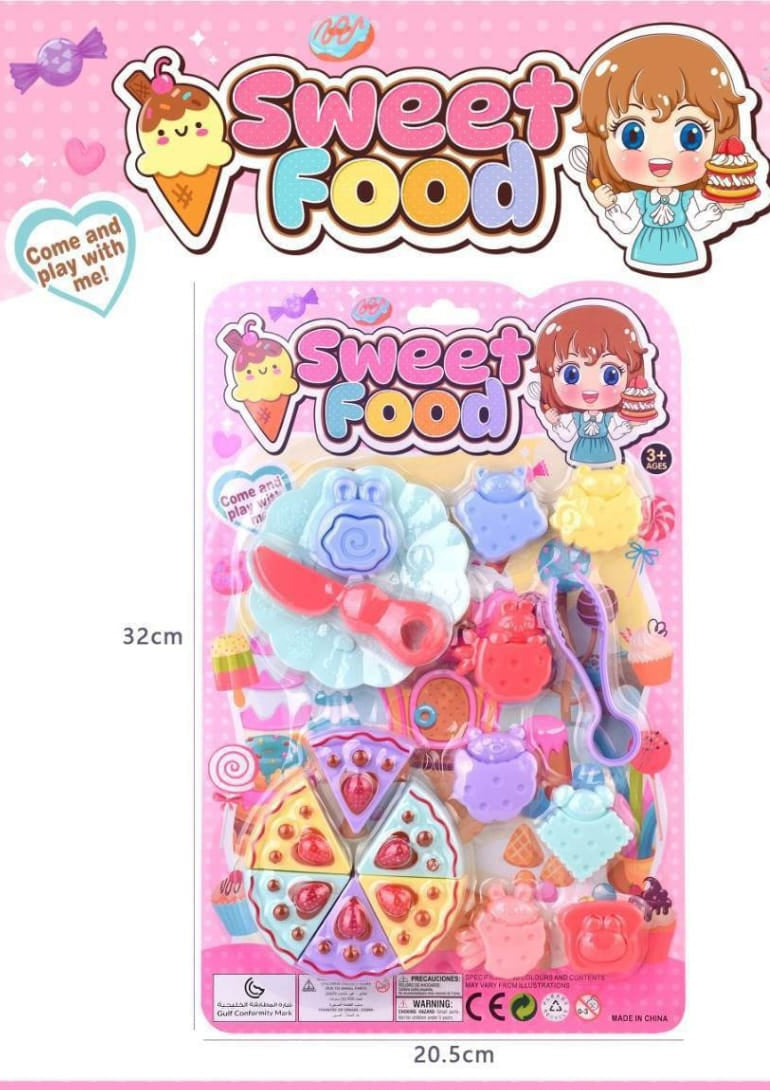 Sweet Food Toy Playset – Kids Pretend Play Food Set