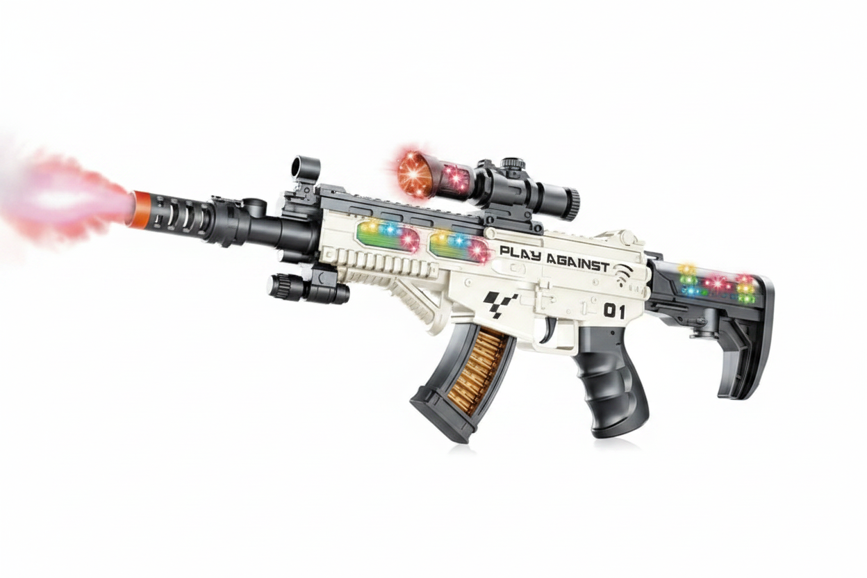 Electric Gun Studio White Background