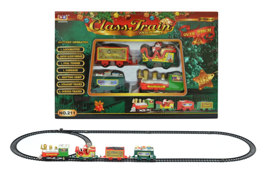 Class Train Christmas Battery Operated Train Set with Track