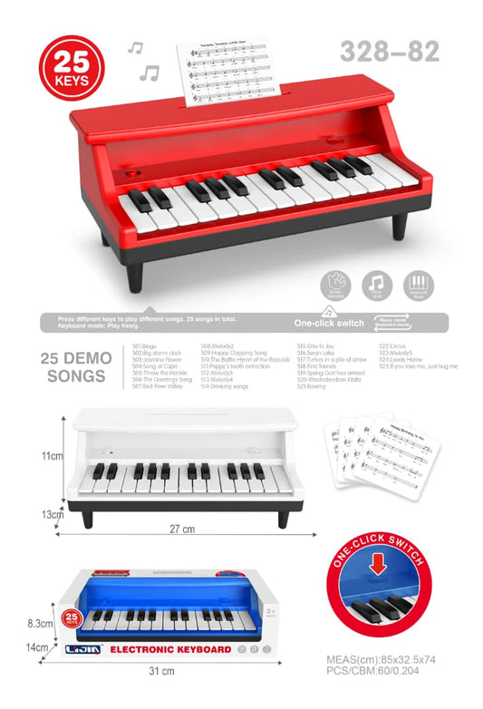 25-Key Electronic Grand Piano Toy