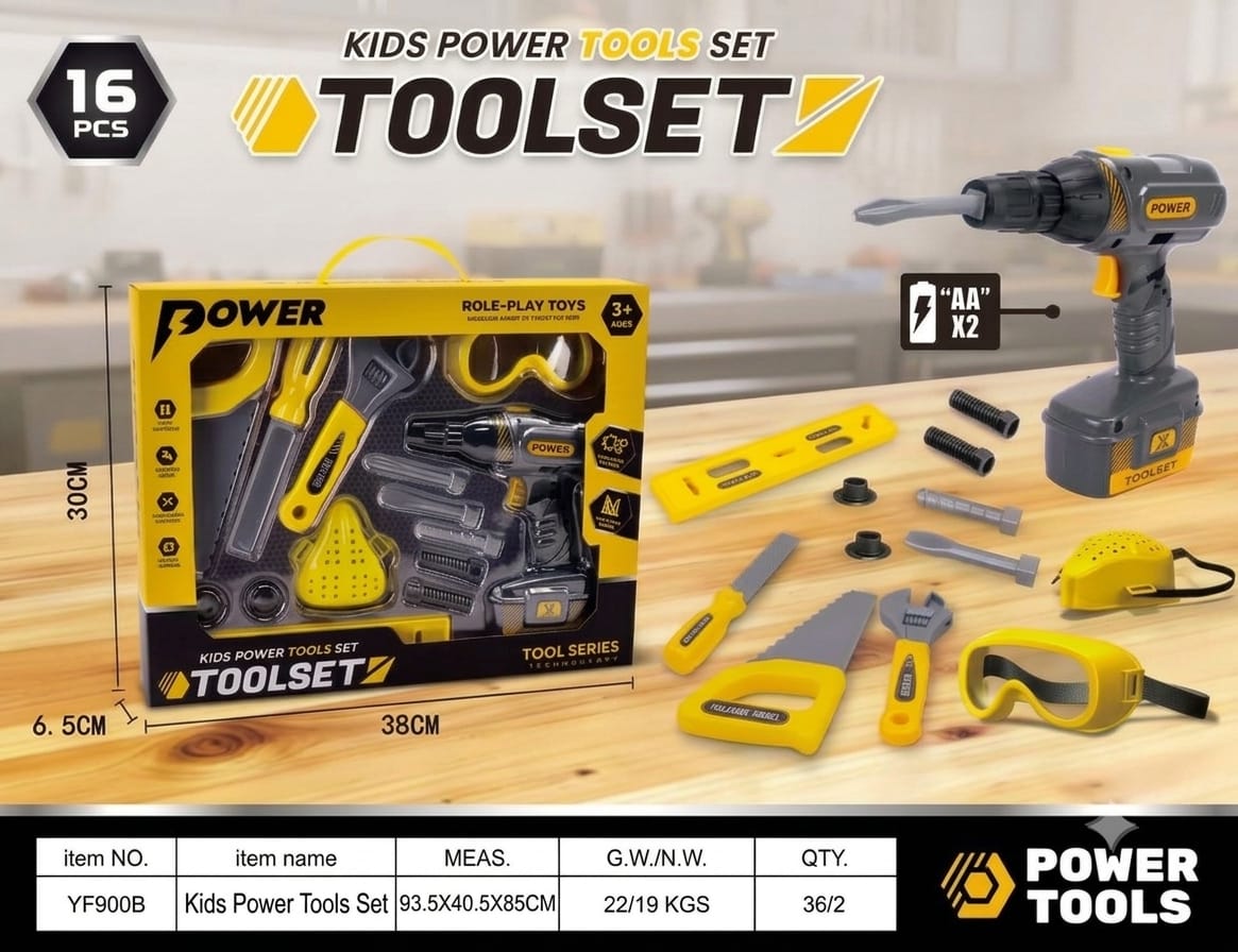Kids Power Tools Pretend Play Set