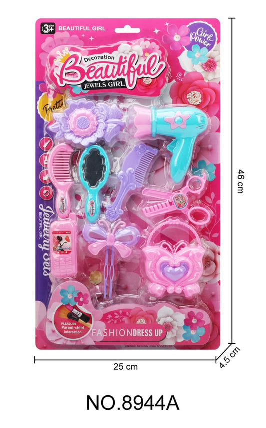 Beautiful Jewels Girl Fashion Dress Up Set – 10 Piece