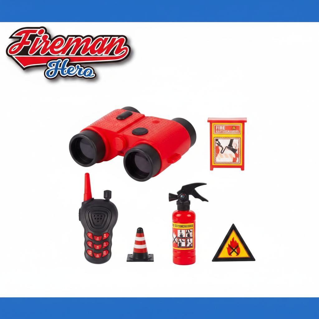 Fireman Hero Binoculars - Angled View
