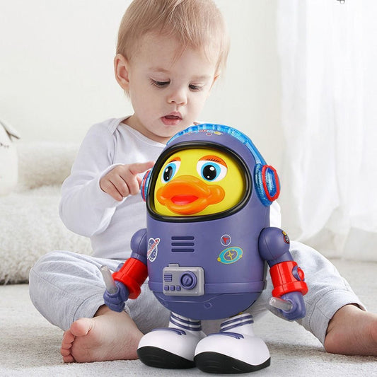 Space Dancing Duck Robot Toy with Light Music