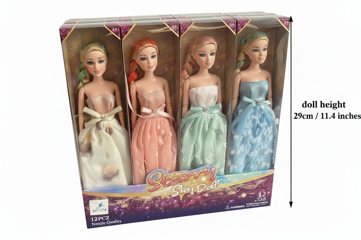 Gleamy Sky Doll – Black dimension annotations