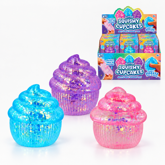 Glitter cupcake squishy studio assortment
