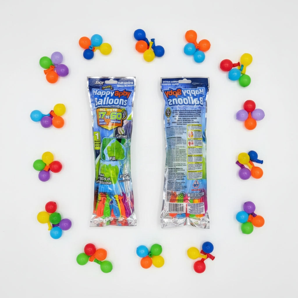 Happy Balloons Flatlay