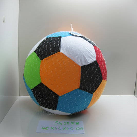 Colourful fabric football studio shot