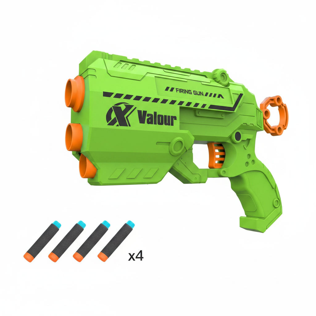 Firing Gun X Valour soft bullet blaster - angled 3/4 view