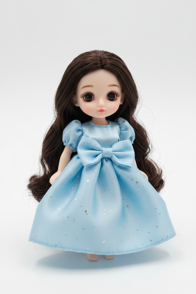 Single Lovely Girl doll in blue dress